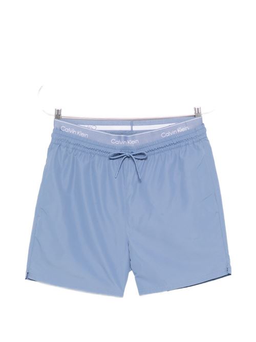 Boxer intimo uomo Calvin Klein blu doppio elastico Essentials Calvin Klein | LV00N6102344J